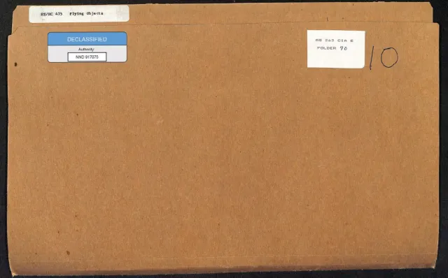 CIA file on the 1953 Robertson Panel report on UFOs.