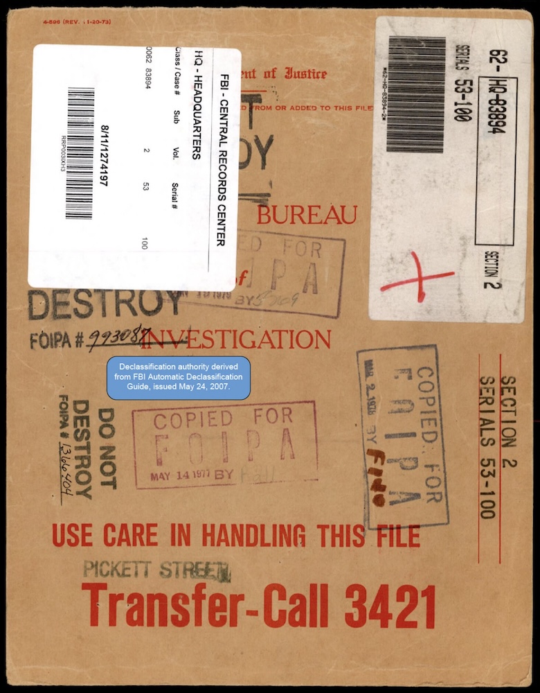 FBI HQ File 62-HQ-83894, Section 2