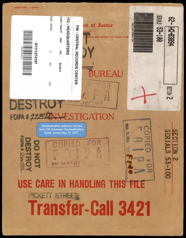 FBI HQ File 62-HQ-83894, Section 2