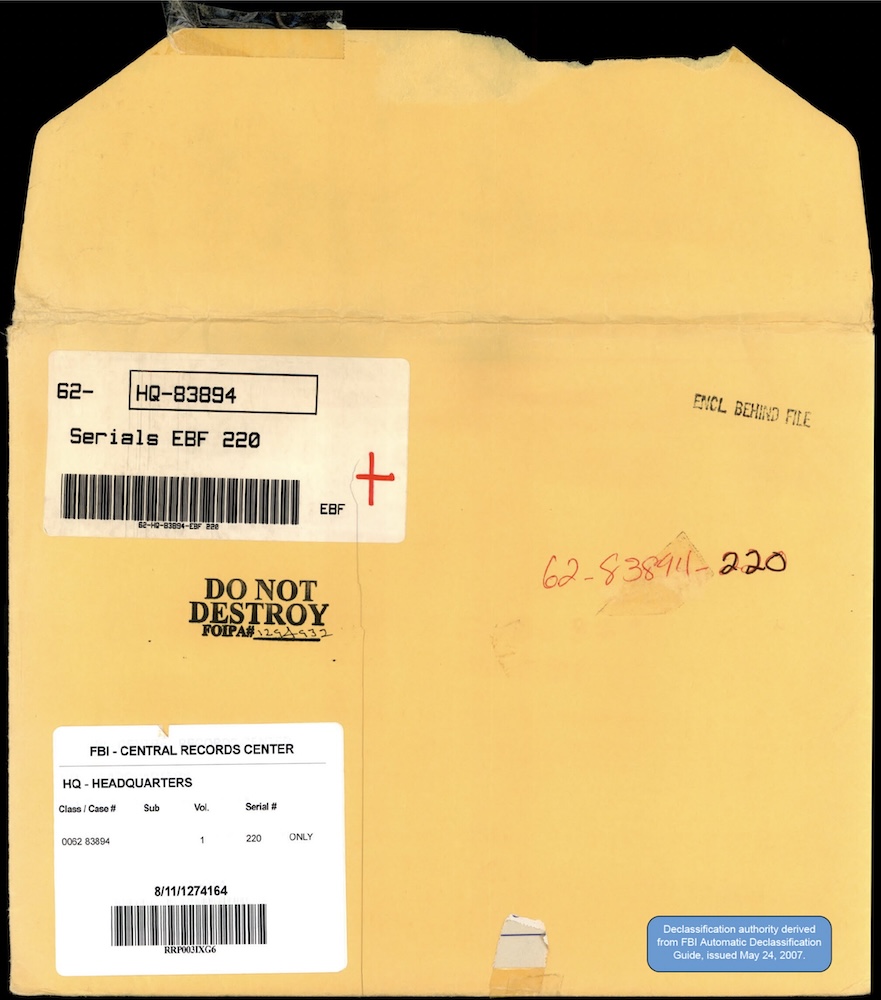 FBI HQ File 62-83894