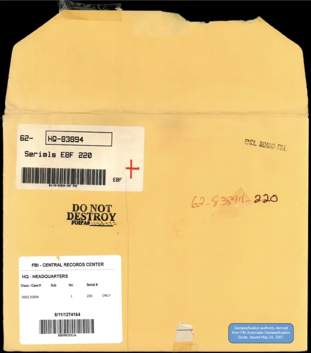 FBI HQ File 62-83894