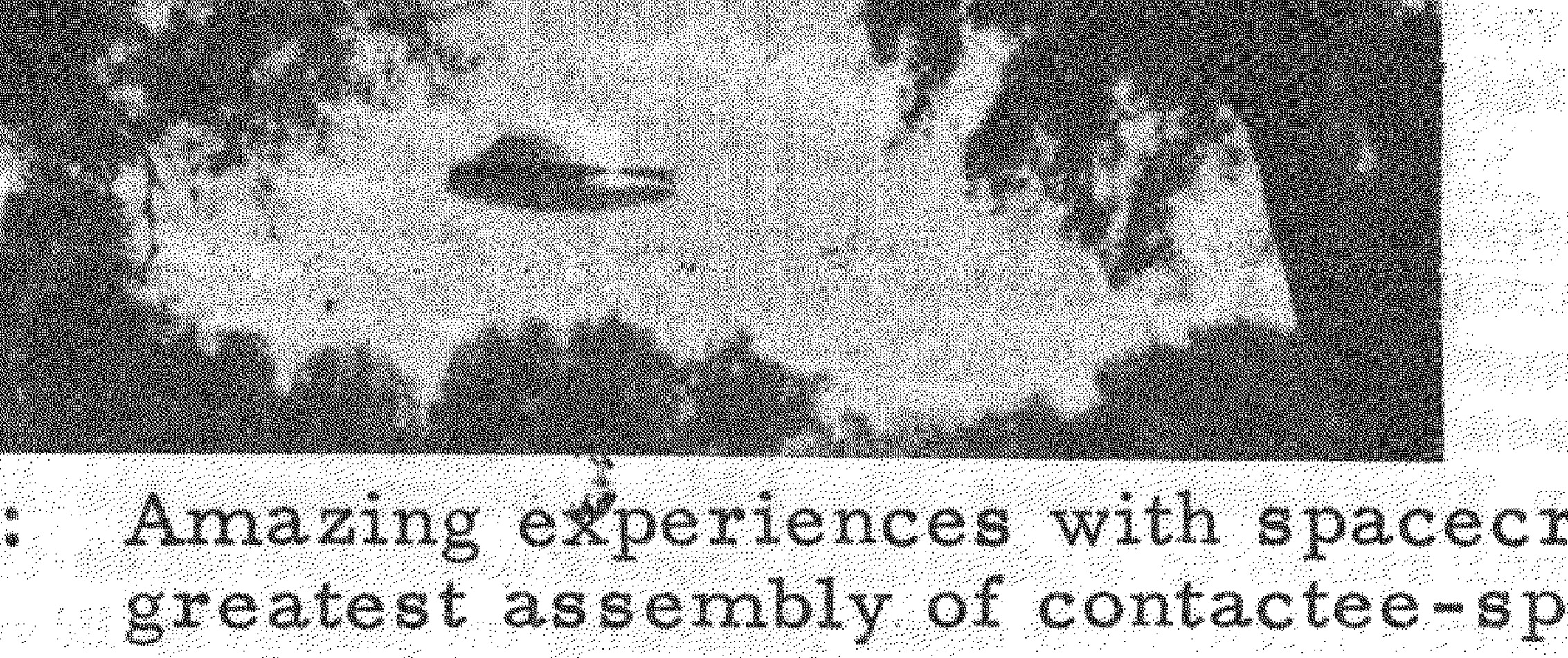 Photograph of a dark, disc-shaped object in the sky.