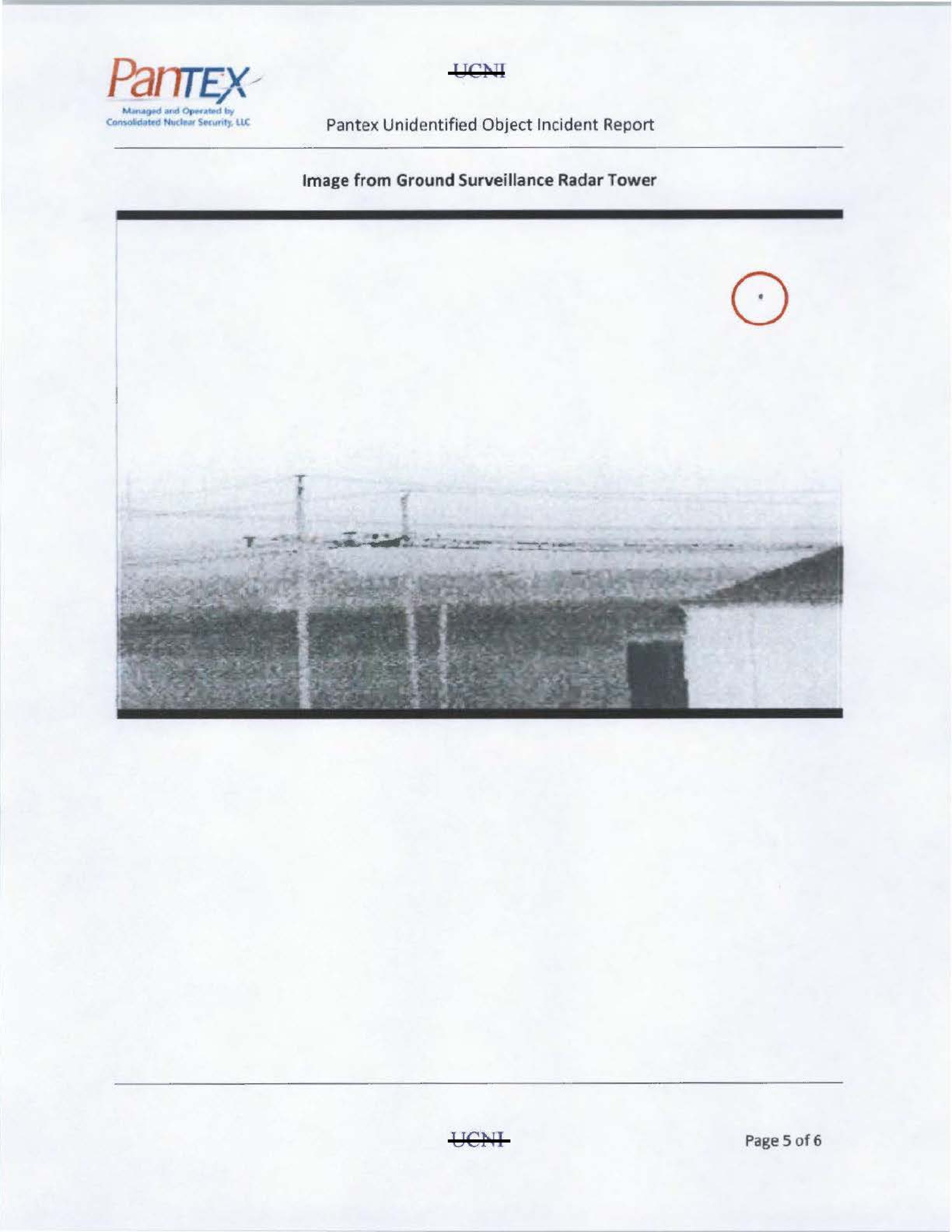 Image from Ground Surveillance Radar Tower