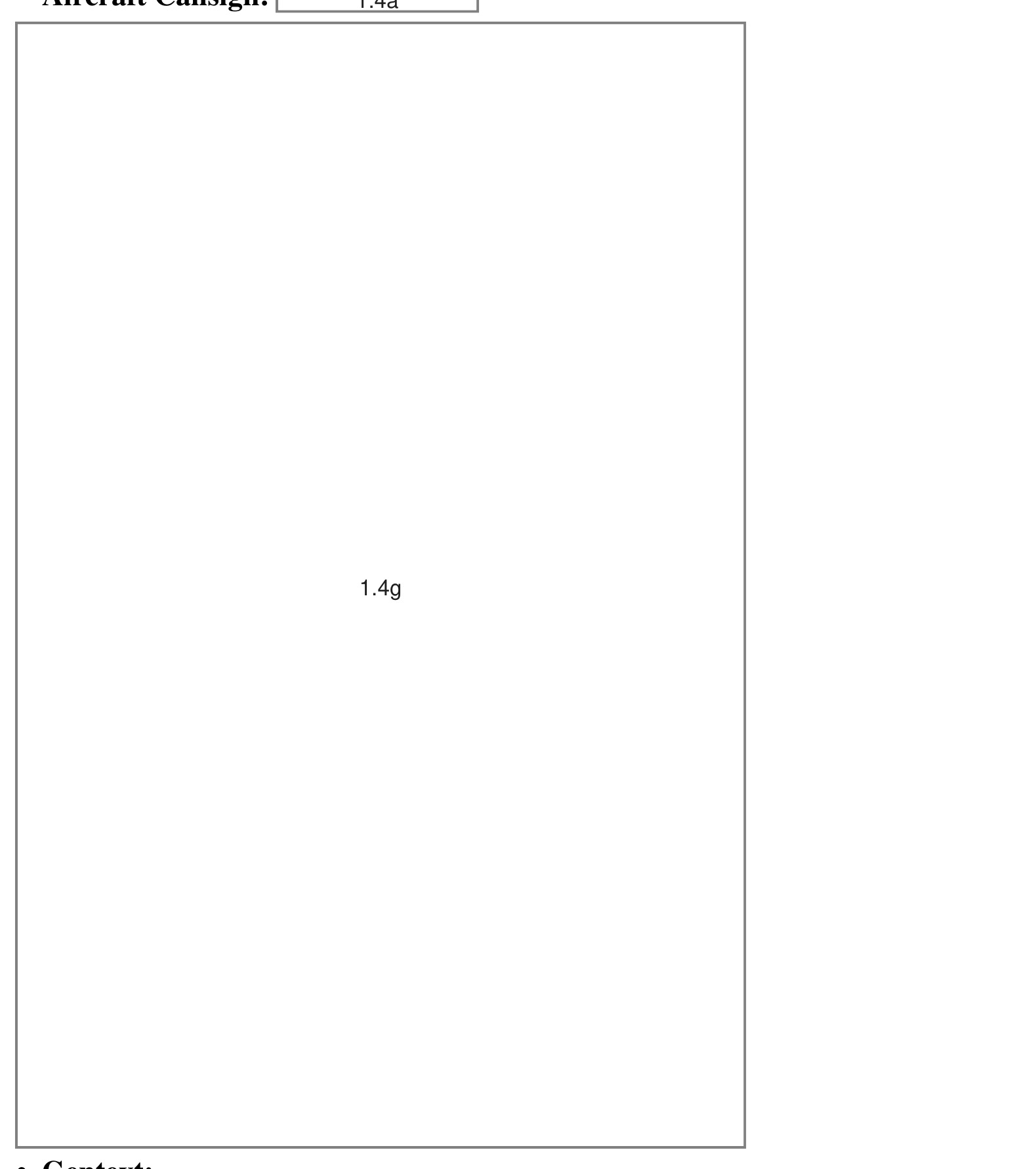 A large redacted box labeled '1.4g'.