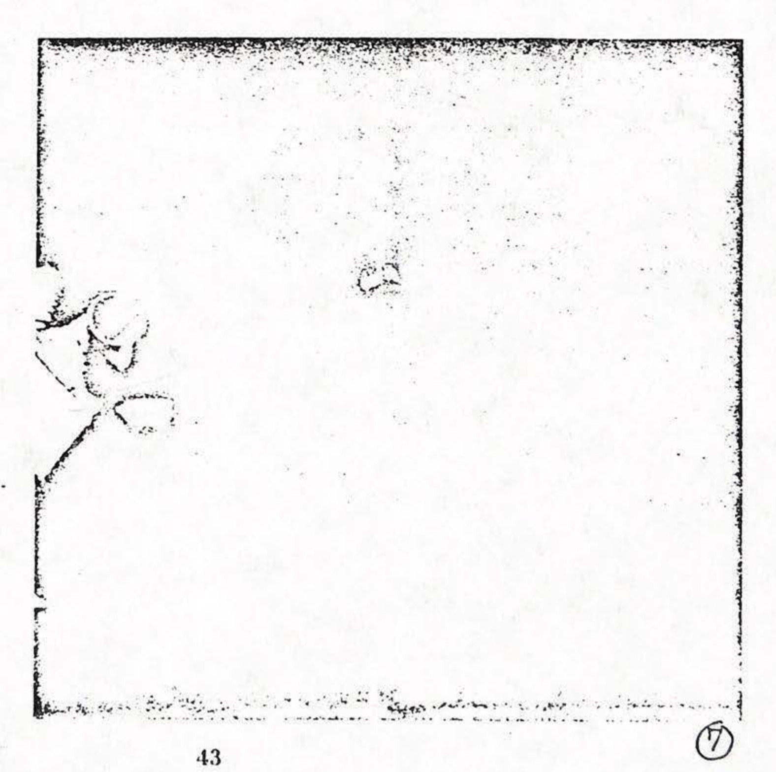 A sketch of an object in space.