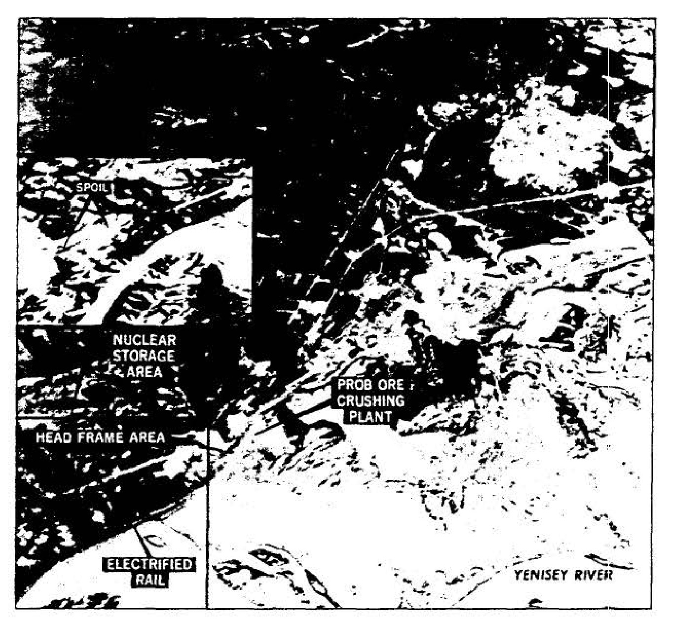 Photograph of Dodonovo Atomic
Energy complex taken by a
Project GENETRIX balloon