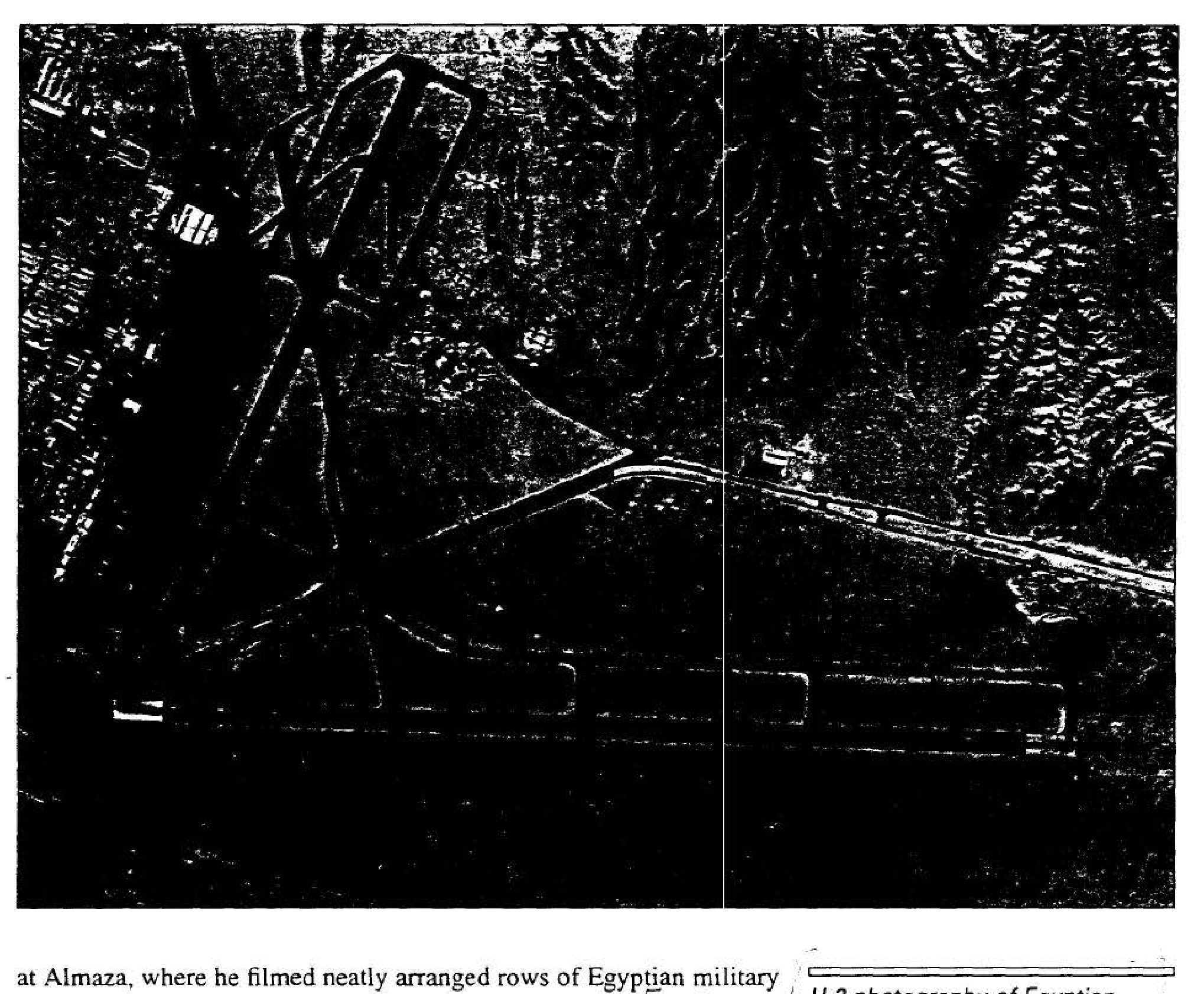 U-2 photography of Egyptian airbase at Almaza, 29 October 1956