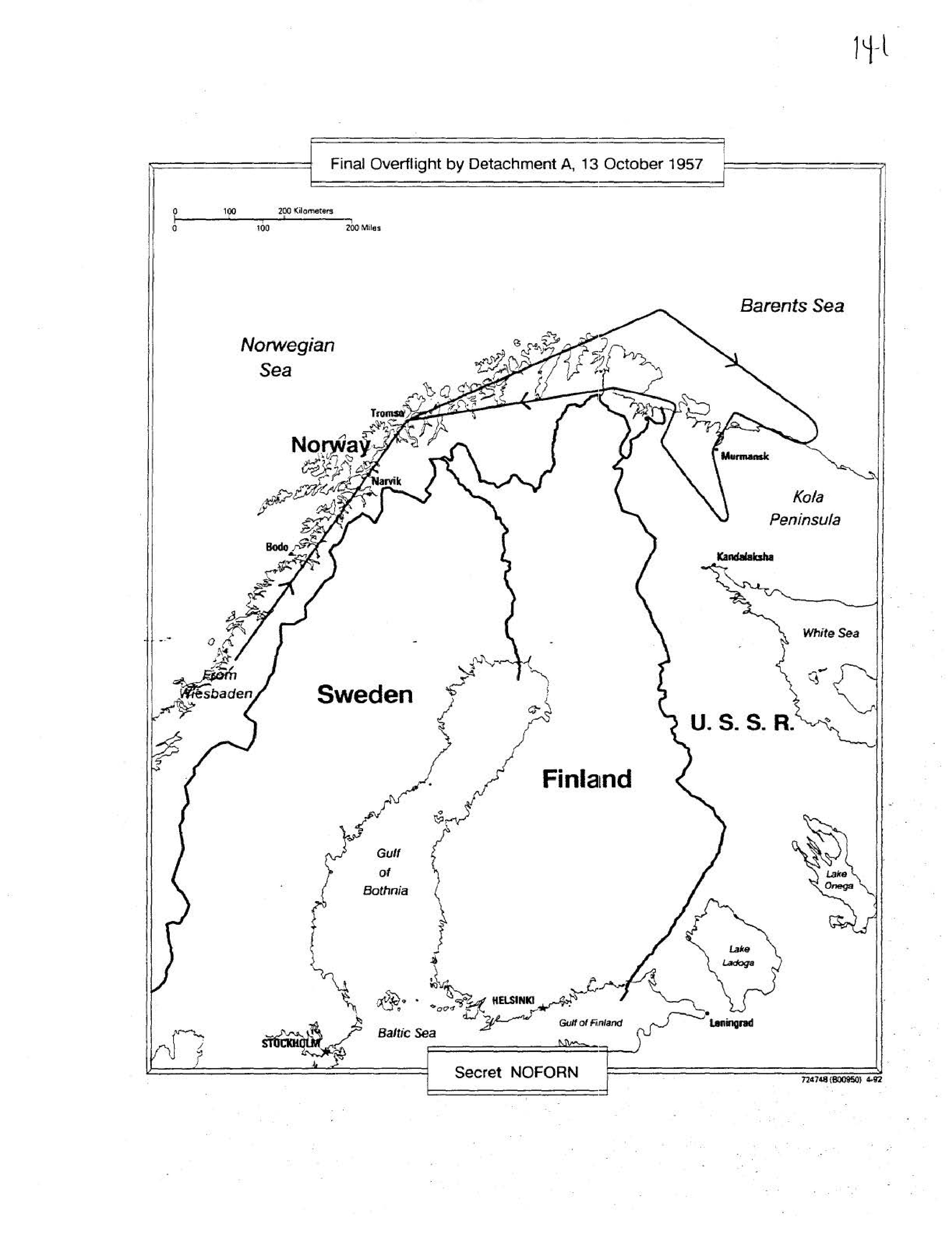 Final Overflight by Detachment A, 13 October 1957