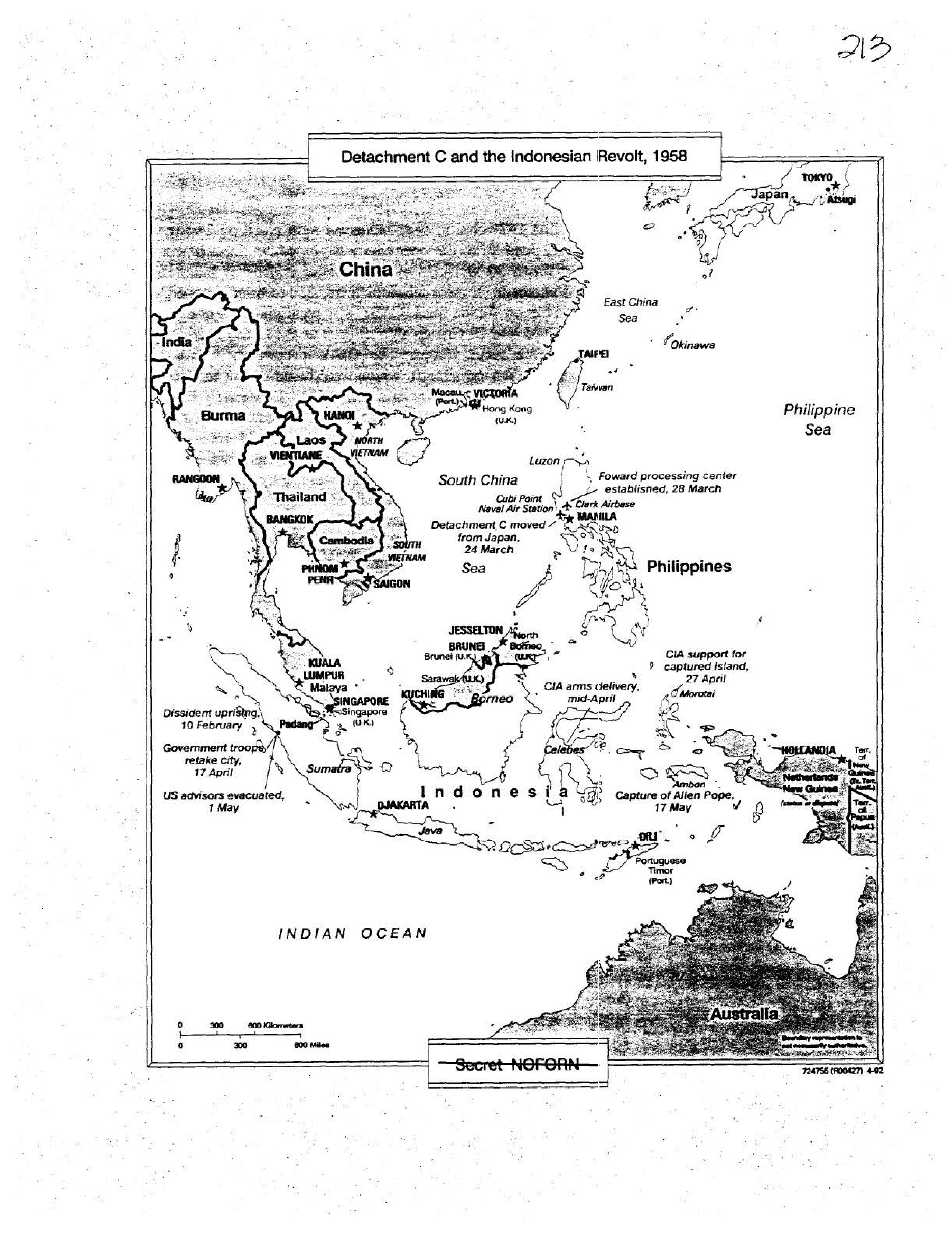 Detachment C and the Indonesian Revolt, 1958