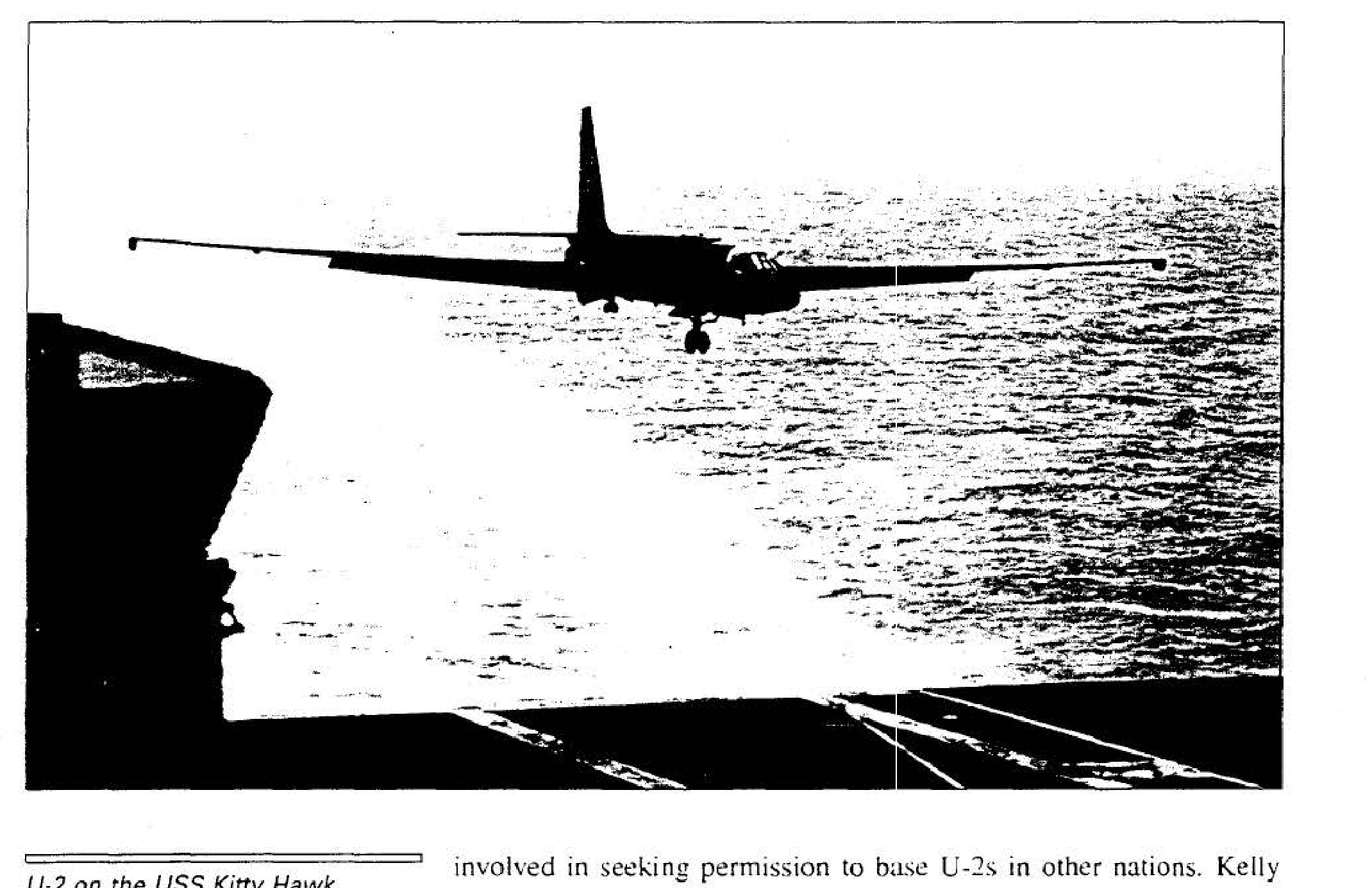 U-2 on the USS Kitty Hawk, 5 August 1963