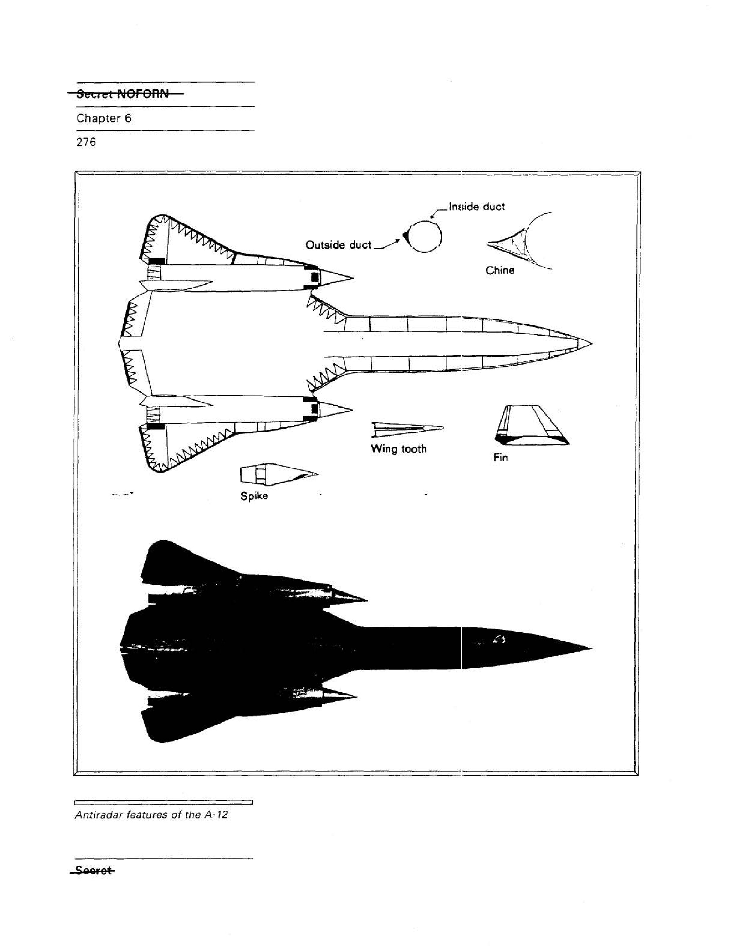 Antiradar features of the A-12