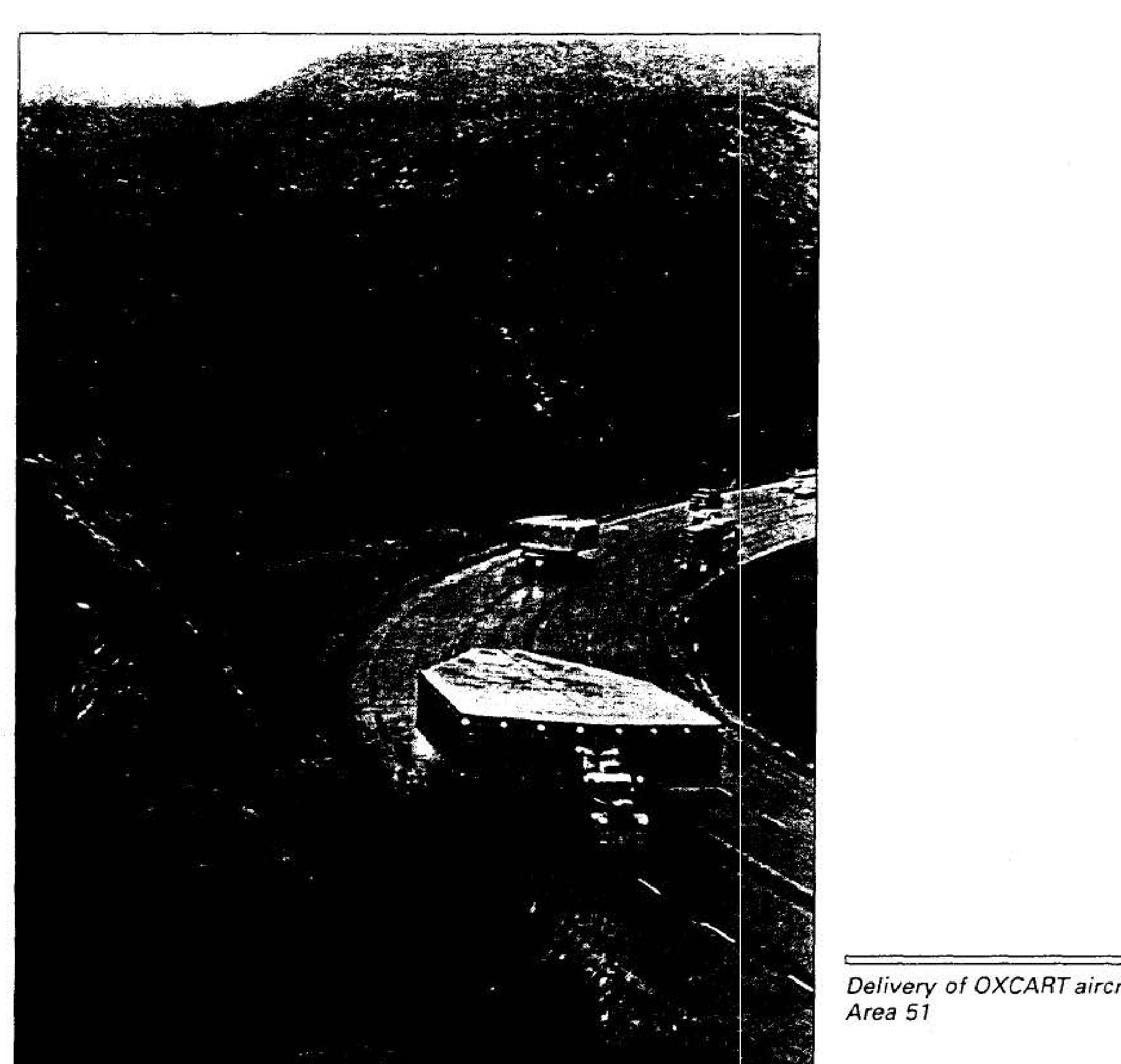 Delivery of OXCART aircraft to Area 51