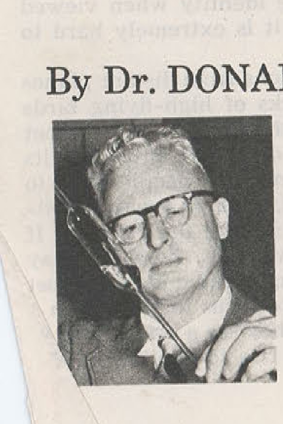 Portrait photograph of Dr. Donald H. Menzel