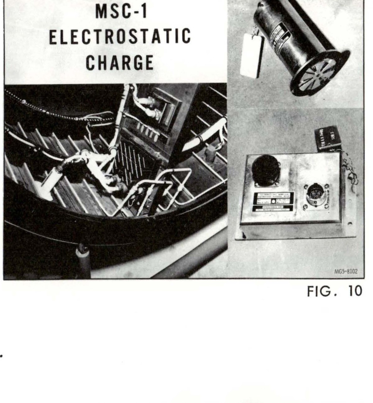 MSC-1 ELECTROSTATIC CHARGE detector installation, FIG. 10