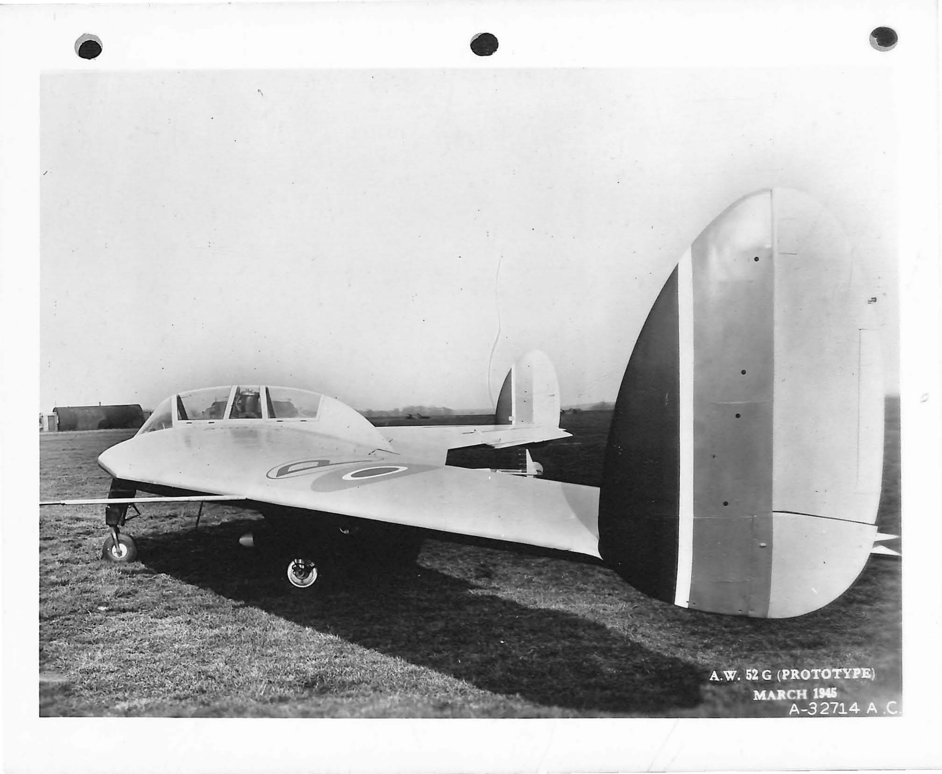 A.W. 52 G (PROTOTYPE) MARCH 1945 A-32714 A.C.