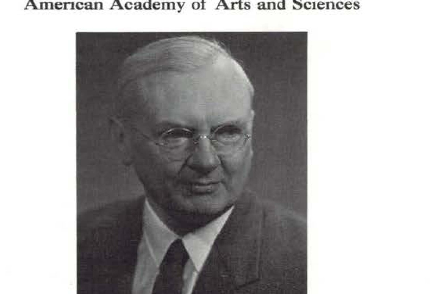 Photograph of Dr. Richard Tousey.