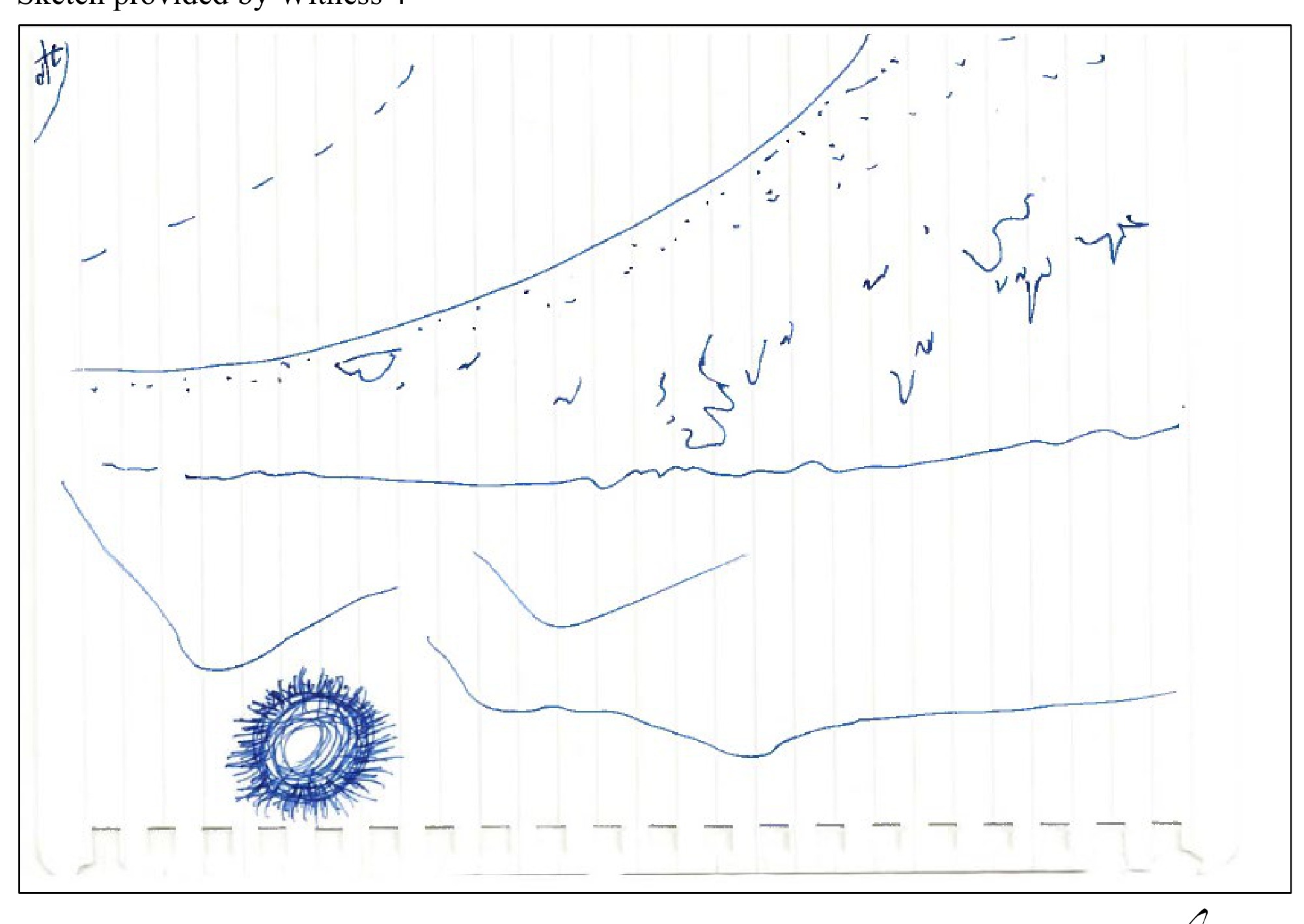 Sketch provided by Witness 4
